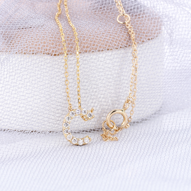 AUMP161-Z(梧)主石DEF（VS)培育钻1.2MM/12p/含损金重1.191g/18K玫瑰金项链一体链