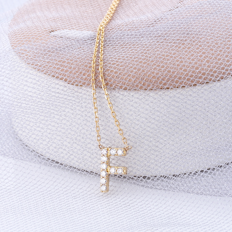 AUMP161-Z(梧)主石DEF（VS)培育钻1.2MM/12p/含损金重1.191g/18K玫瑰金项链一体链