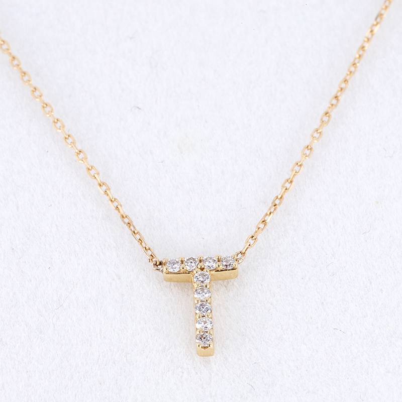 AUMP161-Z(梧)主石DEF（VS)培育钻1.2MM/12p/含损金重1.191g/18K玫瑰金项链一体链